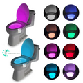 Toilet Night Light Motion Activated 8-Color LED Sensor Seat Glow Lamp