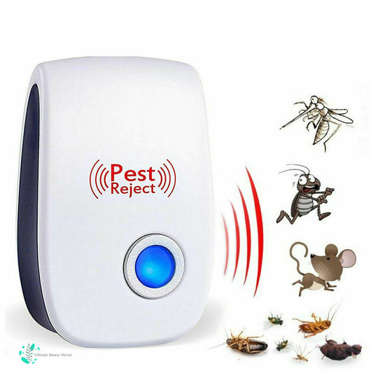 Ultrasonic Pest Reject Home Control Electronic Repellent Device - Quiet, Human & Pet Friendly